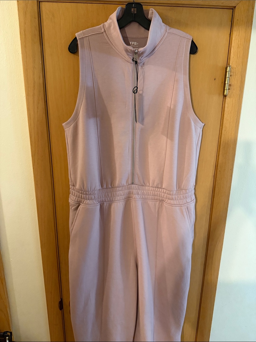 YPB Your Personal Best Women’s neoKnit Sleeveless Jumpsuit New Lavender Size XXL